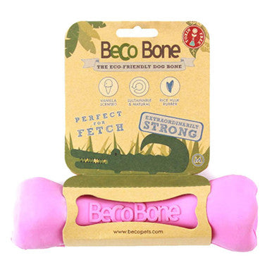 Beco Pets Bone Dog Toy in Pink