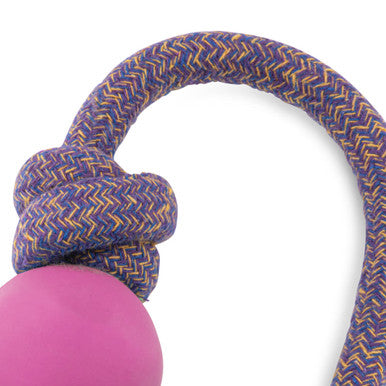 Beco Pets Ball on Rope Dog Toy in Pink