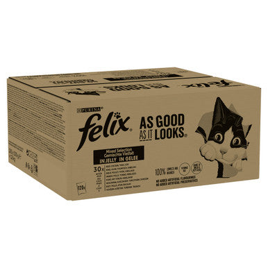 Felix As Good As It Looks Meat And Fish Cat Food 120 x 100g