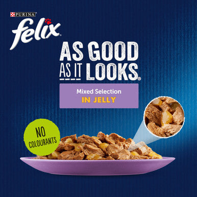 Felix As Good As It Looks Meat And Fish Cat Food 120 x 100g