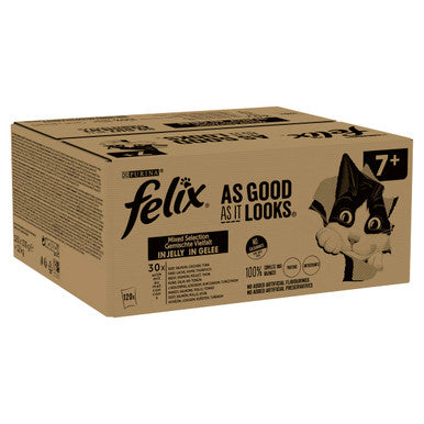 Felix As Good As It Looks 7+ Mixed Cat Food 120 x 100g