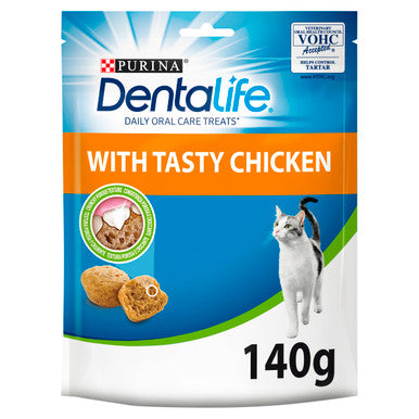 Purina Dentalife Daily Oral Care Adult Cat Treats - Chicken