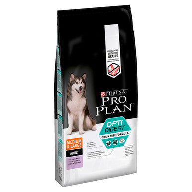 Purina Pro Plan Sensitive Digestion Grain Free Medium/Large Adult Dry Dog Food - Turkey & Rice