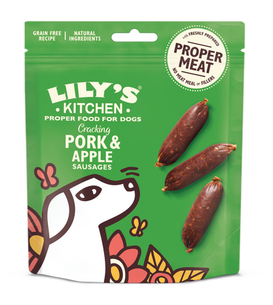 Lily's Kitchen Dog Cracking Pork and Apple Sausages 70g