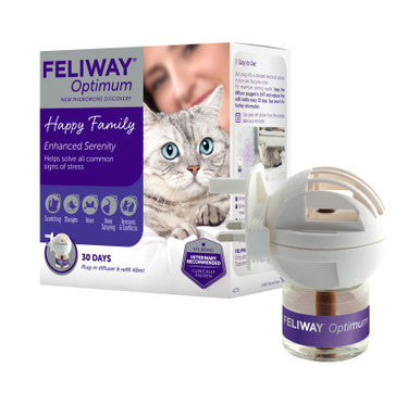 Feliway Optimum Starter Kit Plug-In Refill Diffuser