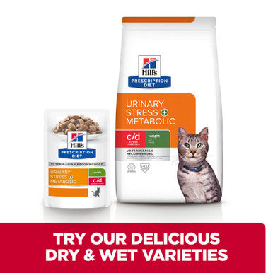 Hill's Prescription Diet c/d Metabolic + Urinary Dry Cat Food -  Chicken