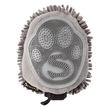 Scruffs Noodle Grooming Comb & Drying Mitt in Grey