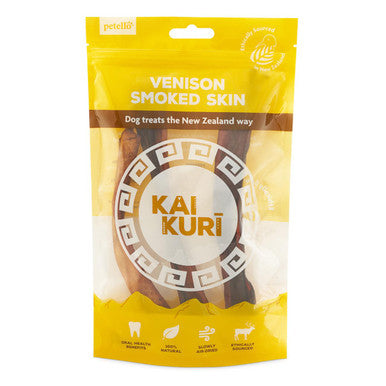 Kai Kuri Air-Dried Smoked Venison Dog Treats - Shank Skin