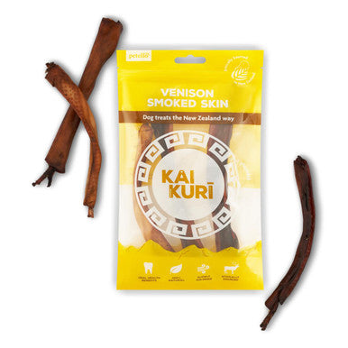 Kai Kuri Air-Dried Smoked Venison Dog Treats - Shank Skin