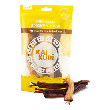 Kai Kuri Air-Dried Smoked Venison Dog Treats - Shank Skin