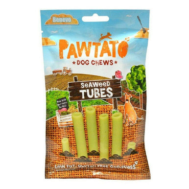 Benevo Pawtato Vegan Tubes Dog Treats - Seaweed