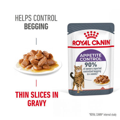 Royal Canin Appetite Control Adult Sterilised Wet Cat Food - Gravy