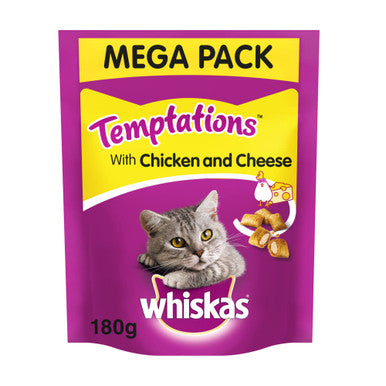 Whiskas Temptations Adult Cat Treats - Chicken & Cheese