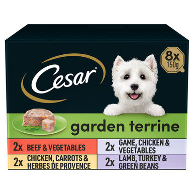 Cesar Garden Terrine Adult Wet Dog Food - Mixed Selection in Loaf