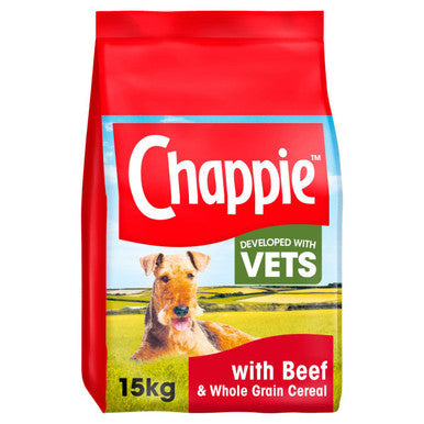 Chappie Complete Adult Dry Dog Food - Beef & Whole Grain Cereal