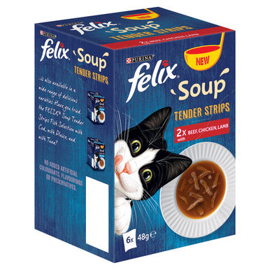 Felix Soup Adult Wet Cat Food - Farm Selection