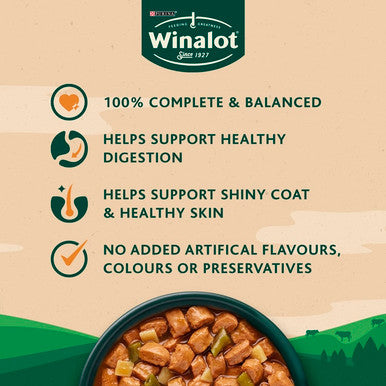 Winalot Sunday Dinner Adult Wet Dog Food Pouches - Mixed Selection in Gravy