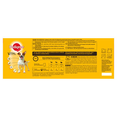 Pedigree Adult Wet Dog Food Pouches - Mixed Selection in Gravy 80 x 100g