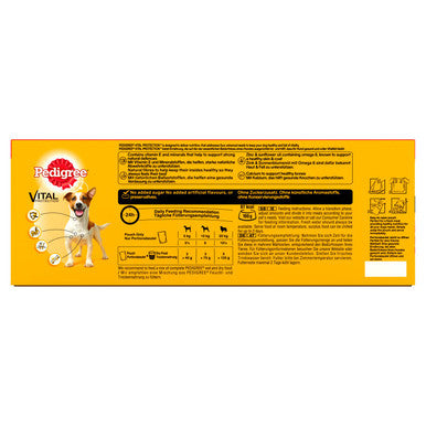 Pedigree Adult Wet Dog Food Pouches - Mixed Selection in Gravy 40 x 100g