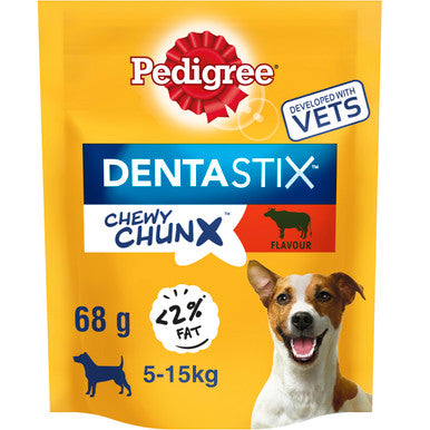 Pedigree Dentastix Chewy Chunx Mini Adult Dog Treats - Beef