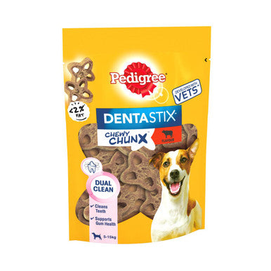 Pedigree Dentastix Chewy Chunx Mini Adult Dog Treats - Beef