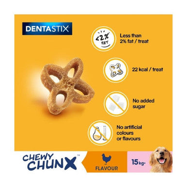 Pedigree Dentastix Chewy Chunx Maxi Adult Dog Treats - Chicken