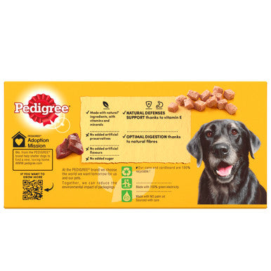 Pedigree Senior Wet Dog Food Tins - Meat Selection in Loaf