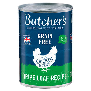 Butcher's Grain-Free Tripe Loaf Recipe Wet Dog Food - Chicken & Tripe