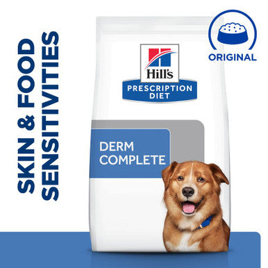 Hill's Prescription Diet Derm Complete Skin Care and Food Sensitivities Adult/Senior Dry Dog Food - Original