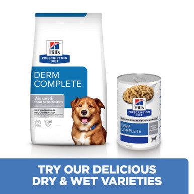 Hill's Prescription Diet Derm Complete Skin Care and Food Sensitivities Adult/Senior Dry Dog Food - Original