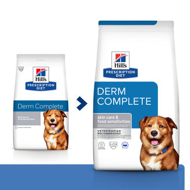 Hill's Prescription Diet Derm Complete Skin Care and Food Sensitivities Adult/Senior Dry Dog Food - Original