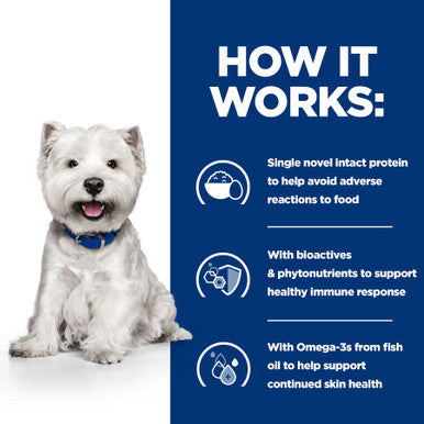 Hill's Prescription Diet Derm Complete Skin Care and Food Sensitivities Mini Dry Dog Food - Rice & Egg