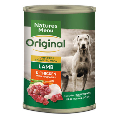 Natures Menu Adult Original Wet Dog Food Cans - Lamb & Chicken