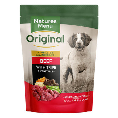 Natures Menu Adult Wet Dog Food - Beef with Tripe & Vegetables