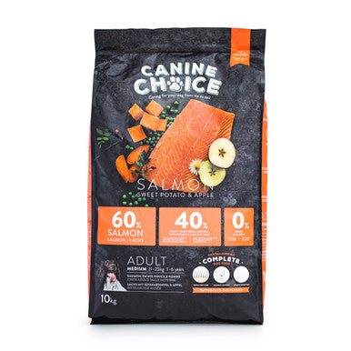 Canine Choice Super Premium Grain Free Medium Adult Dry Dog Food - Salmon