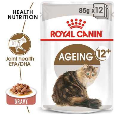 Royal Canin Ageing 12+ Senior Wet Cat Food in Gravy