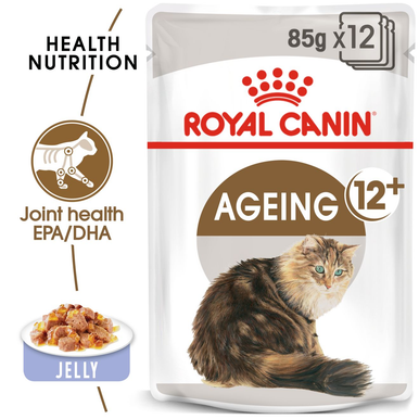 Royal Canin Ageing 12+ Senior Wet Cat Food in Jelly