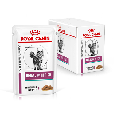 Royal Canin Veterinary Diet Renal Adult Wet Cat Food - Fish