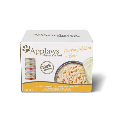 Applaws Adult Wet Cat Food Tin - Chicken Selection Multipack