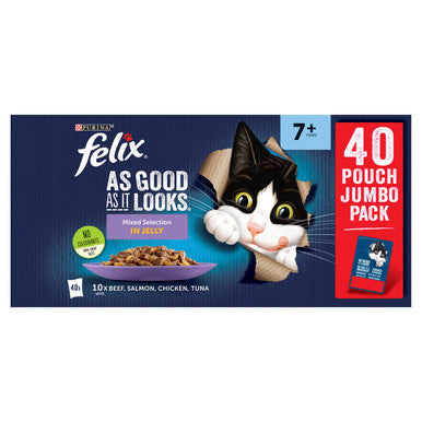 Felix As Good As It Looks 7+ Mixed Cat Food 12 x 100g