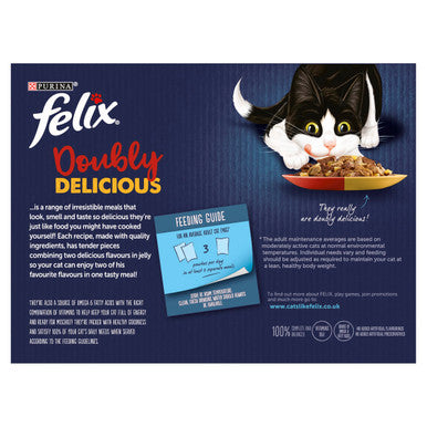 Felix Doubly Delicious Meat Cat Food 12 x 100g