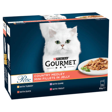 Gourmet Perle Mini Fillets Pouches Adult Wet Cat Food