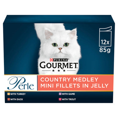 Gourmet Perle Mini Fillets Pouches Adult Wet Cat Food