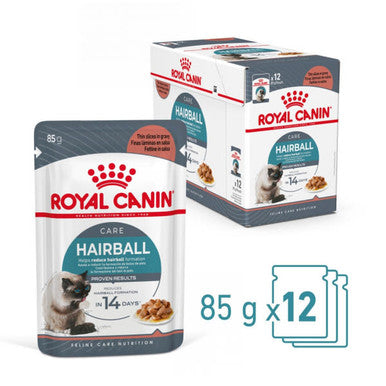 Royal Canin Intense Hairball 34 Adult Wet Cat Food - Gravy