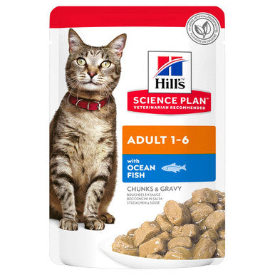 Hill's Science Plan Adult 1-6 Wet Cat Food Pouches - Ocean Fish