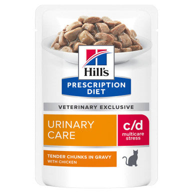 Hill's Prescription Diet c/d Multicare Stress Urinary Care Cat Wet Food - Chicken