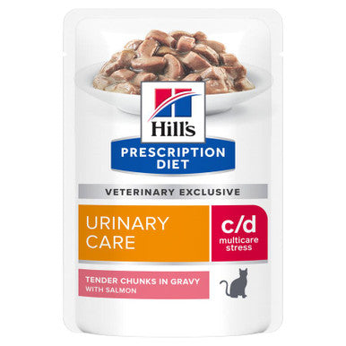 Hill's Prescription Diet c/d Multicare Stress Urinary Care Cat Wet Food - Salmon