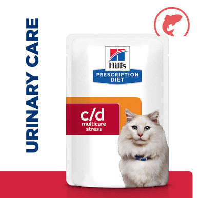 Hill's Prescription Diet c/d Multicare Stress Urinary Care Cat Wet Food - Salmon