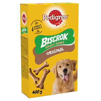 Pedigree Biscrok Gravy Bones Biscuits Adult Dog Treats - Original