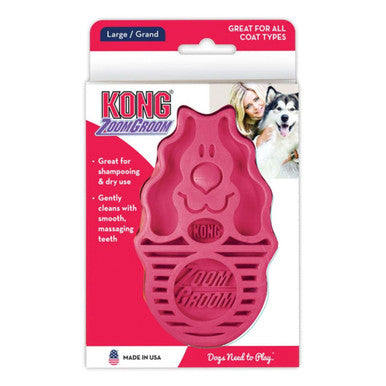 Kong Zoom Groom for Dog in Pink